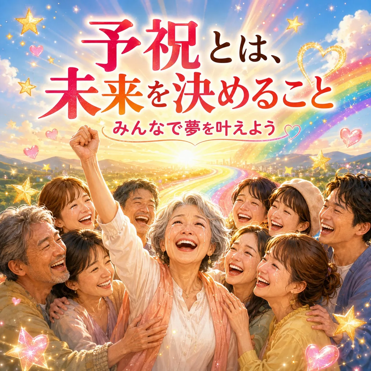 みんなで夢を叶えてみんなでみんなの夢を応援して実現させみんな...